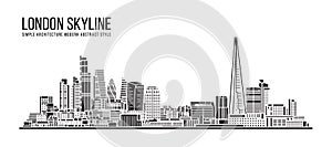 Cityscape Building Simple architecture modern abstract style art Vector Illustration design -  London city