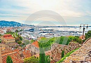 The cityscape of Cannes