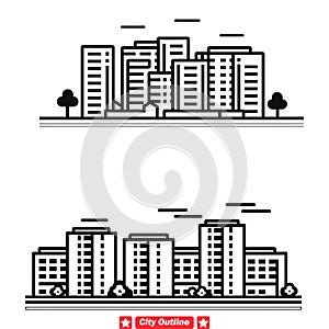 Cityscape Canvas Render Stunning Urban Scenes with Our Versatile Vector Silhouette Set