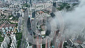 Cityscape Captured by Droneï¼ŒAfter Rain