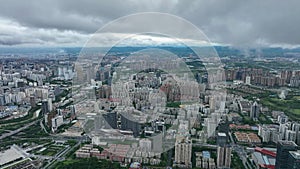 Cityscape Captured by Droneï¼ŒAfter Rain