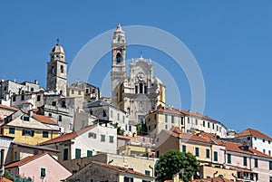 Cityscape of Cervo a village of Liguria