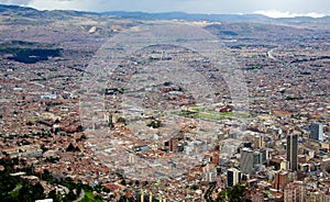 Cityscape of the city of Bogota Colombia photo