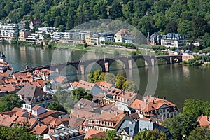 Cityscape of the city of Heidelberg in Germany