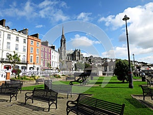 The cityscape of Cobh in IRELAND, which was the last port of call of Titanic in 1912