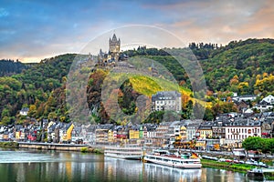 Cityscape of Cochem, Germany in Autumn