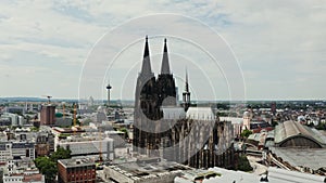 Cityscape of Cologne, Cathedral Church of Saint Peter in historic city center