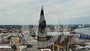 Cityscape of Cologne, Cathedral Church of Saint Peter in historic city center