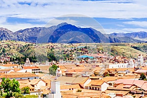 Cityscape of colonial town of Sucre - Bolivia