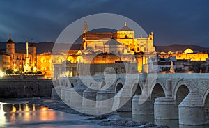 Cityscape of Cordoba at sunset photo