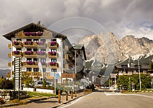 Cityscape Cortina dAmpezzo, Italy