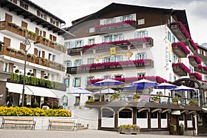 Cityscape Cortina dAmpezzo, Italy