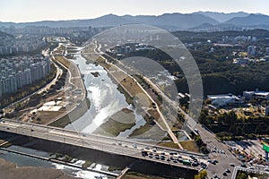 Cityscape of Daejeon capital of South Chungcheong province in South Korea