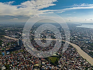 Cityscape: Davao City in Mindanao, Philippines.