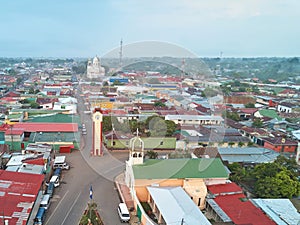 Cityscape of Diriamba town