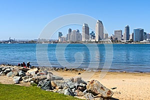 Cityscape of Downtown City of San Diego, USA