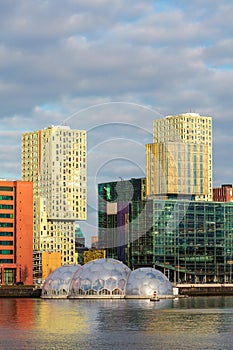 Cityscape of the Dutch city Rotterdam