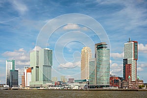 Cityscape of the Dutch city Rotterdam