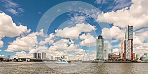 Cityscape of the Dutch city Rotterdam