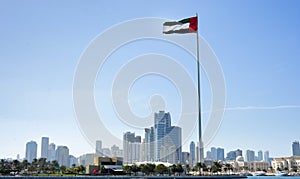 Cityscape of Flag Island, Sharjah