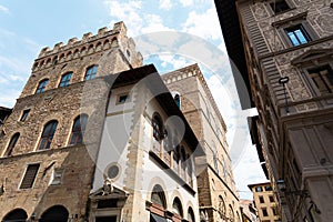 Cityscape in Florence, Italy. Walking through the streets of the city