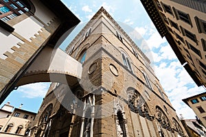 Cityscape in Florence, Italy. Walking through the streets of the city