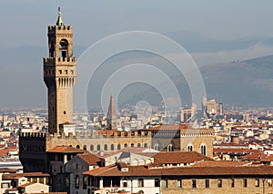 Cityscape of Florence with Palazzo Vecchio