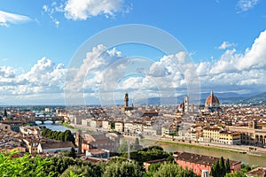 Cityscape of Florence and Saint Mary of the Flower in Florence