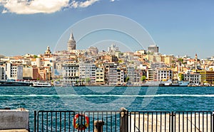 Cityscape with Galata Tower over the Golden Horn in Istanbul