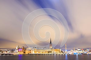 Cityscape of Gamla Stan Old Town Stockholm