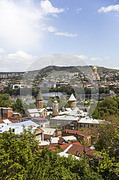 Cityscape of Georgian captial Tbilisi