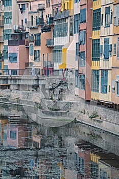 The cityscape in Gerona, Spain photo