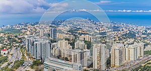 The Cityscape of Haifa At Day,  Aerial View, Israel