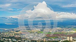 The Cityscape of Haifa An Krayot At Day,  Aerial View, Israel