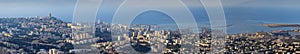 The Cityscape of Haifa At Sunset,  Haifa Skyline,  Aerial View, Israel