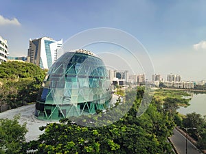 Cityscape of Hi Tech City in Hyderabad, Telangana state, India