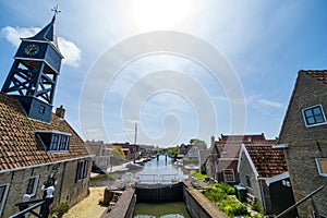 Cityscape of Hindeloopen, the Netherlands