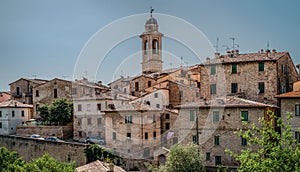 Cityscape of historical town of Urbania