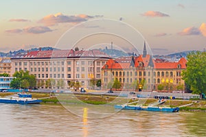 Cityscape image of downtown Bratislava, capital city of Slovakia