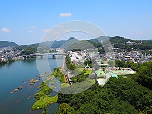 Cityscape of Inuyama city in Aichi, Japan