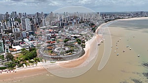 Cityscape of Joao Pessoa city state Paraiba at Northeast Brazil.