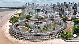 Cityscape of Joao Pessoa city state Paraiba at Northeast Brazil.