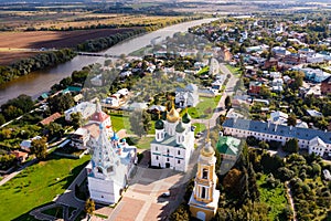 Bird's eye view of Kolomna, Russia