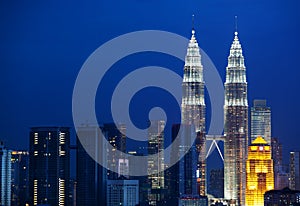 Cityscape of Kuala Lumpur, Malaysia.