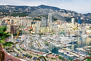 Cityscape of La Condamine, Monaco-Ville, Monaco