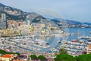 Cityscape of La Condamine, Monaco-Ville, Monaco