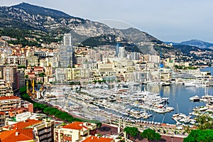 Cityscape of La Condamine, Monaco-Ville, Monaco