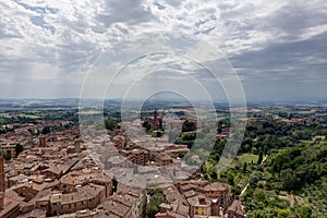 Cityscape landscape Siena, Tuscany, Toscana, Italy, Italia