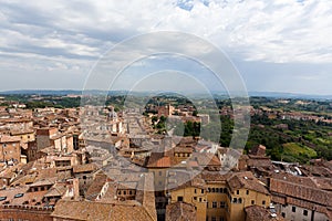 Cityscape landscape Siena, Tuscany, Toscana, Italy, Italia