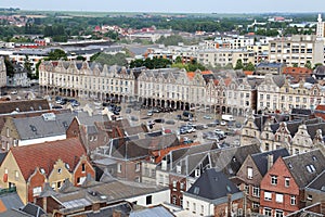 Cityscape of Lille in France